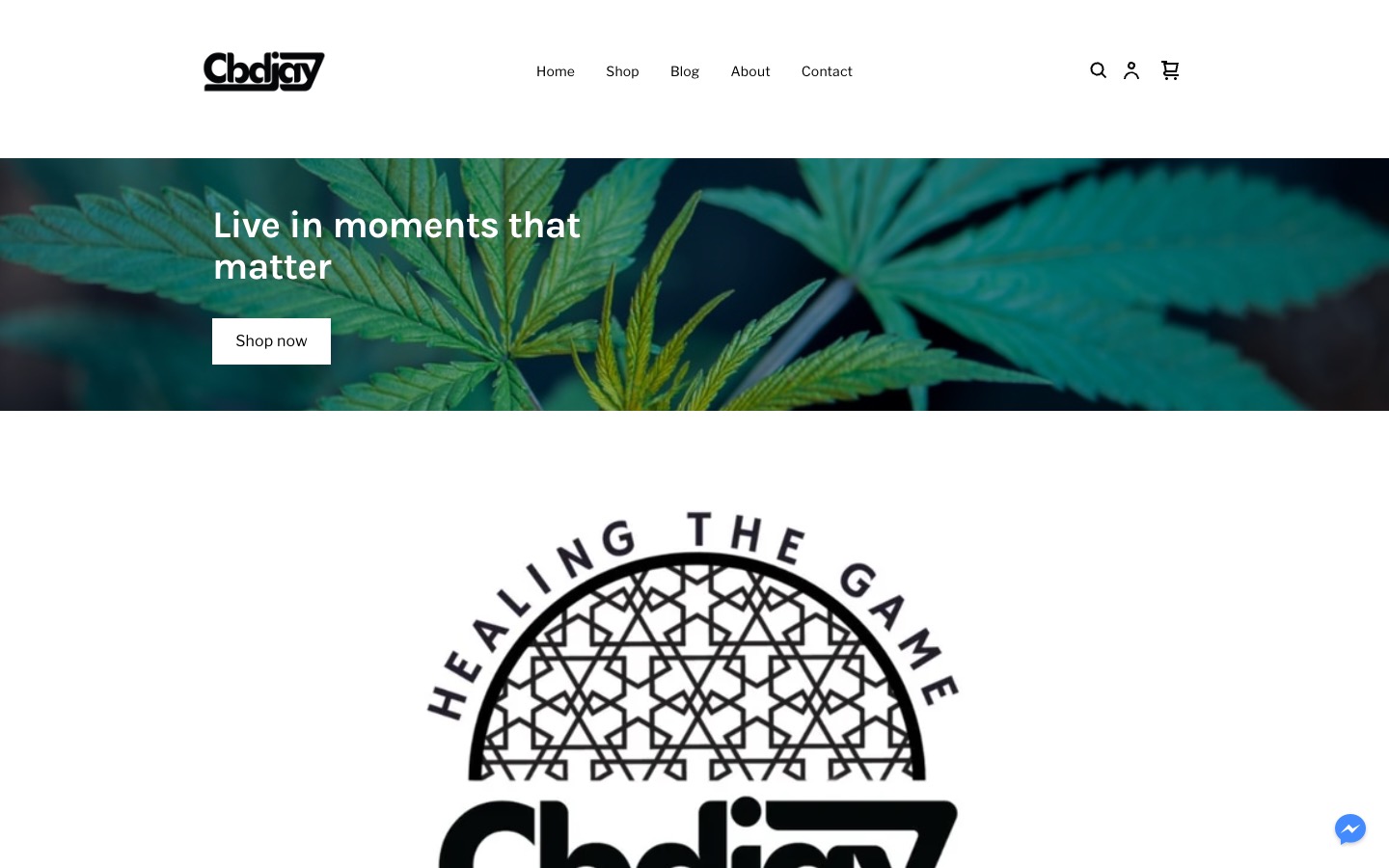 The current homepage